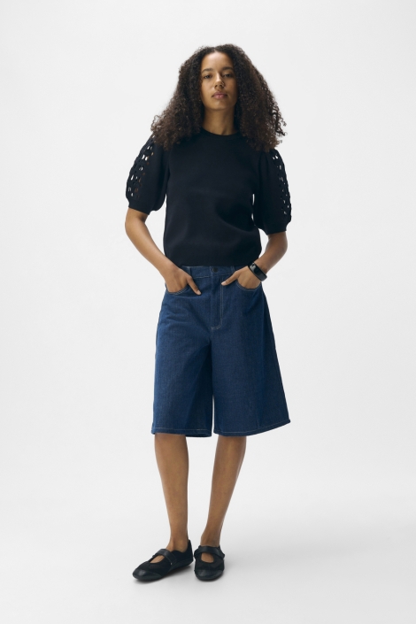 Object objyuki s/s re knit pullover noos